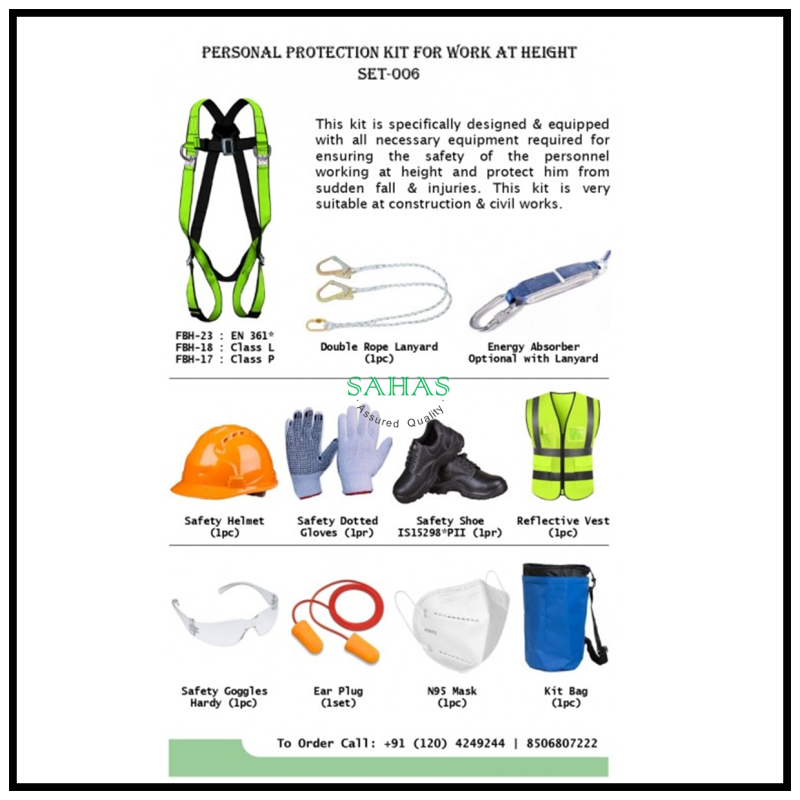 Personal Protection Kit for Work at Height - SAHAS