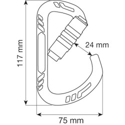 Camp Guide XL 2 Lock Carabiner - SAHAS