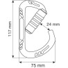 Camp Guide XL 3Lock Carabiner - SAHAS